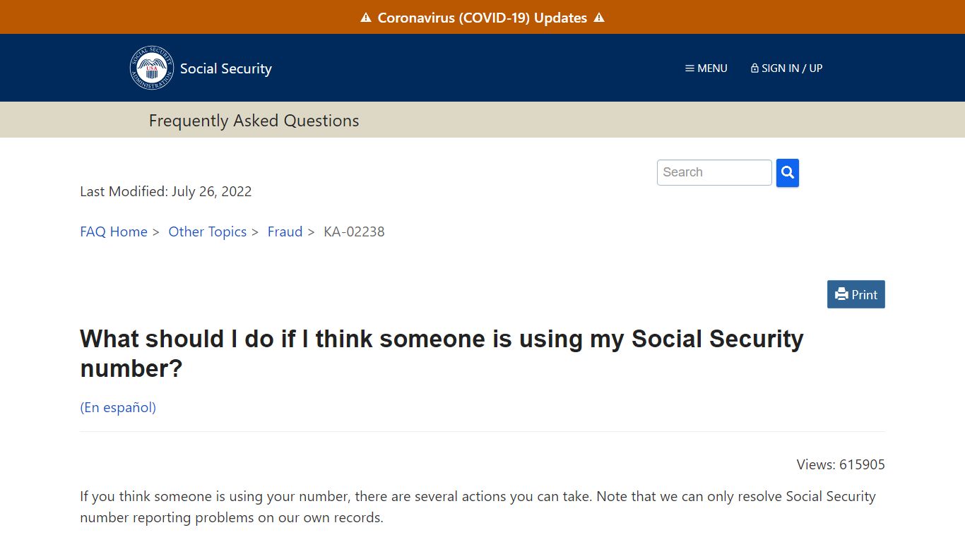 What should I do if I think someone is using my Social Security number ...